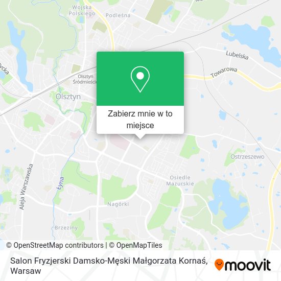 Mapa Salon Fryzjerski Damsko-Męski Małgorzata Kornaś