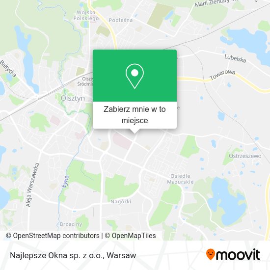 Mapa Najlepsze Okna sp. z o.o.