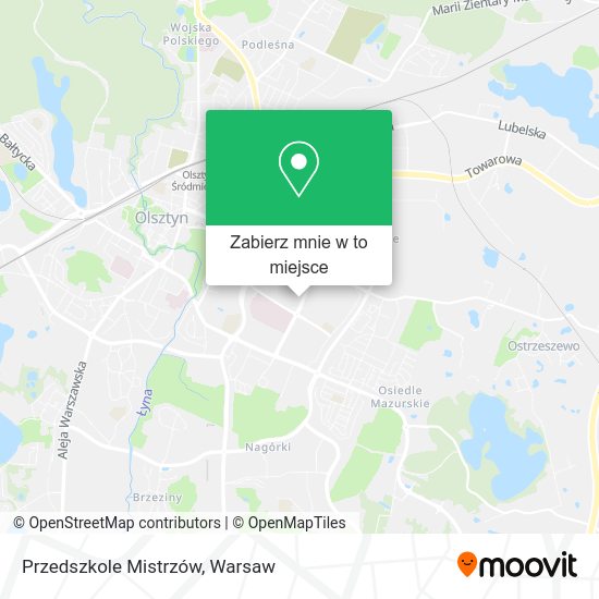 Mapa Przedszkole Mistrzów