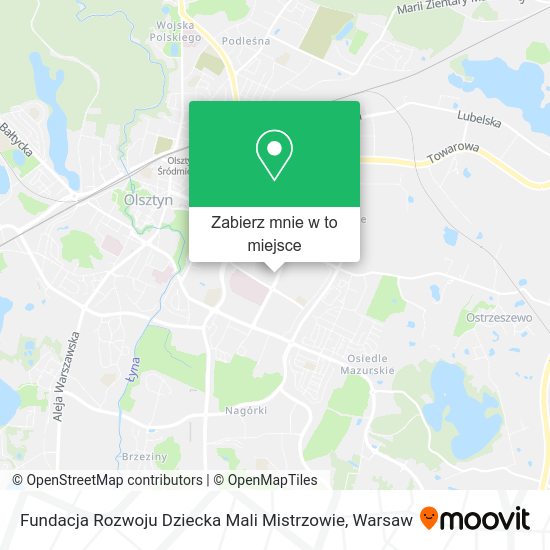 Mapa Fundacja Rozwoju Dziecka Mali Mistrzowie