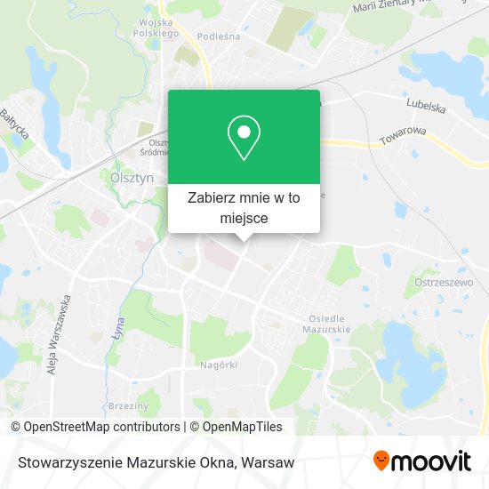 Mapa Stowarzyszenie Mazurskie Okna