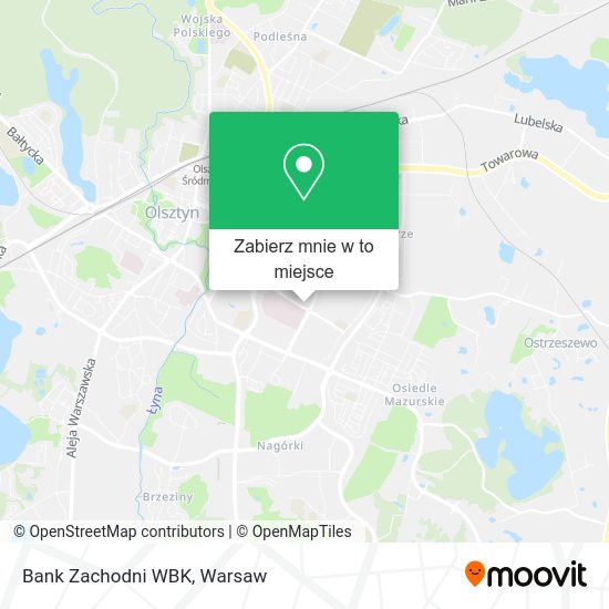 Mapa Bank Zachodni WBK