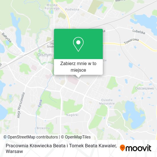 Mapa Pracownia Krawiecka Beata i Tomek Beata Kawaler