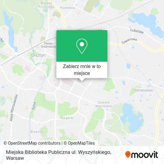 Mapa Miejska Biblioteka Publiczna ul. Wyszyńskiego