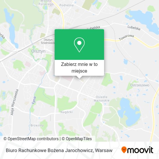 Mapa Biuro Rachunkowe Bożena Jarochowicz