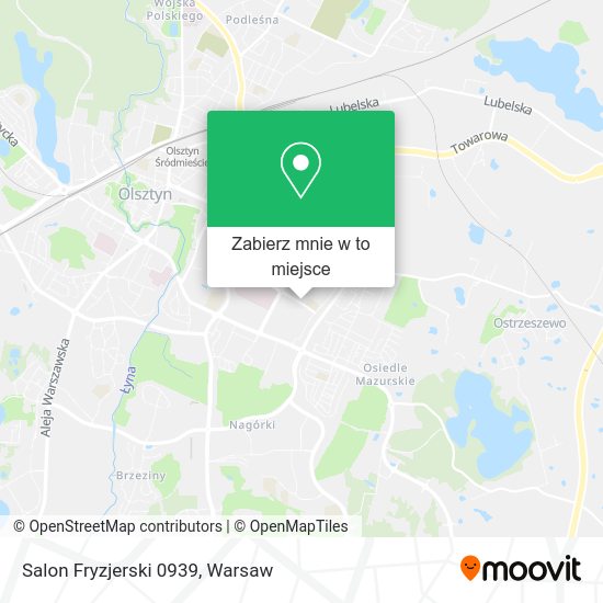 Mapa Salon Fryzjerski 0939