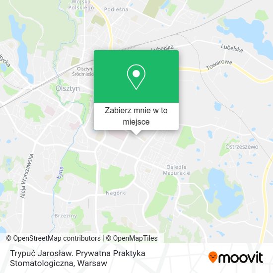 Mapa Trypuć Jarosław. Prywatna Praktyka Stomatologiczna