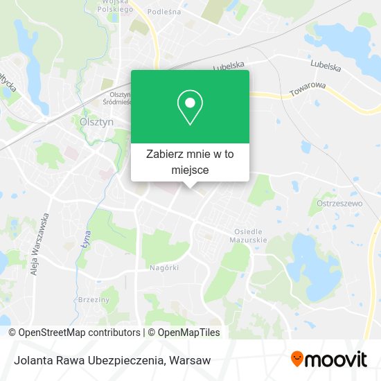 Mapa Jolanta Rawa Ubezpieczenia