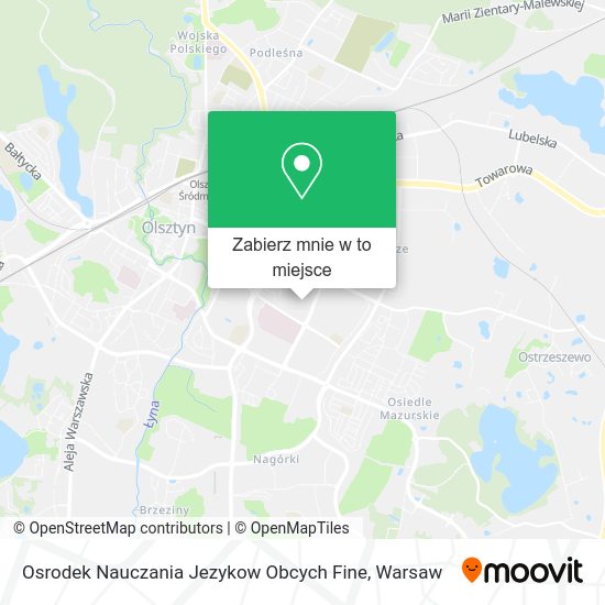 Mapa Osrodek Nauczania Jezykow Obcych Fine