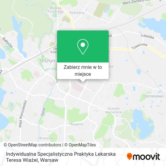 Mapa Indywidualna Specjalistyczna Praktyka Lekarska Teresa Wiażel