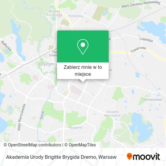 Mapa Akademia Urody Brigitte Brygida Dremo