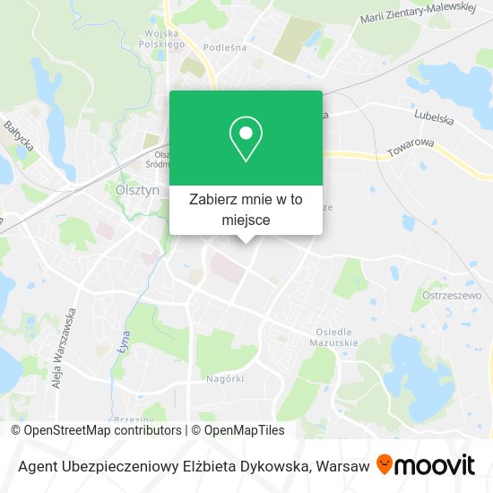 Mapa Agent Ubezpieczeniowy Elżbieta Dykowska