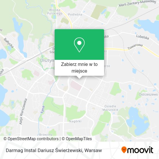 Mapa Darmag Instal Dariusz Świerżewski