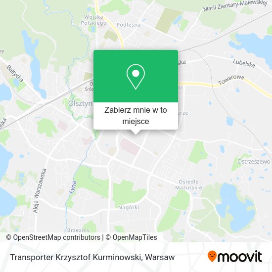 Mapa Transporter Krzysztof Kurminowski