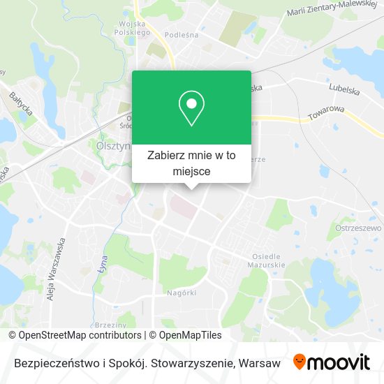 Mapa Bezpieczeństwo i Spokój. Stowarzyszenie