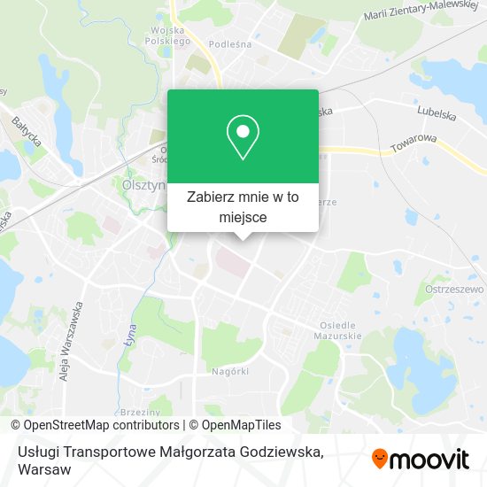 Mapa Usługi Transportowe Małgorzata Godziewska