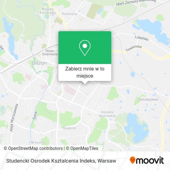 Mapa Studencki Osrodek Ksztalcenia Indeks