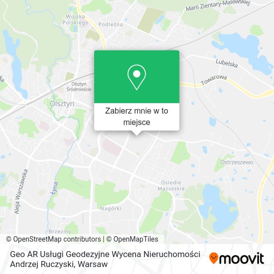 Mapa Geo AR Usługi Geodezyjne Wycena Nieruchomości Andrzej Ruczyski