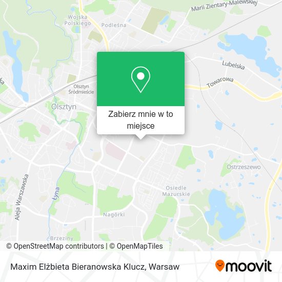 Mapa Maxim Elżbieta Bieranowska Klucz