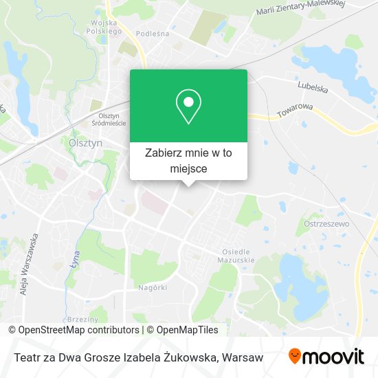 Mapa Teatr za Dwa Grosze Izabela Żukowska