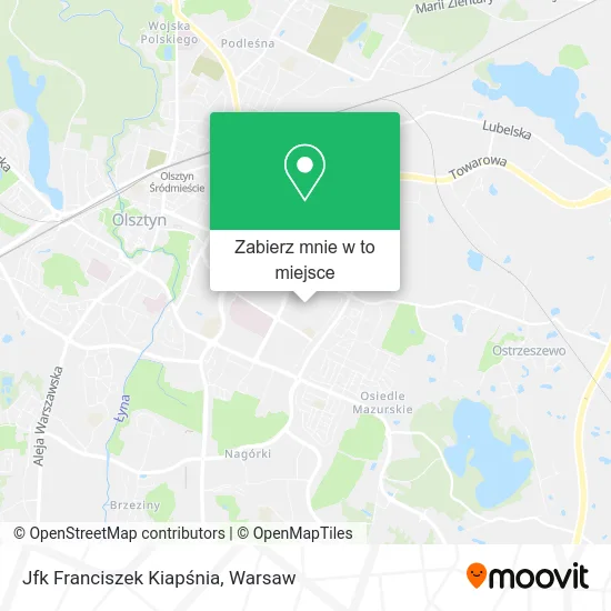 Mapa Jfk Franciszek Kiapśnia