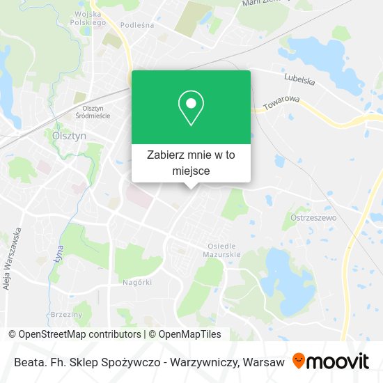 Mapa Beata. Fh. Sklep Spożywczo - Warzywniczy