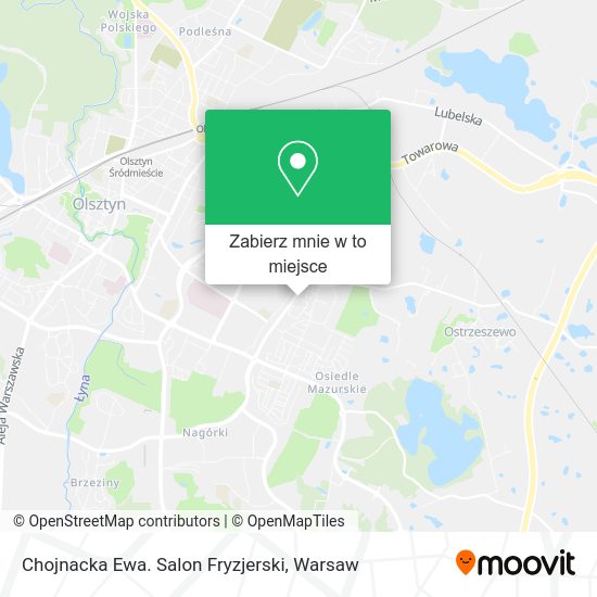 Mapa Chojnacka Ewa. Salon Fryzjerski