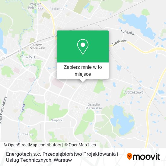 Mapa Energotech s.c. Przedsiębiorstwo Projektowania i Usług Technicznych