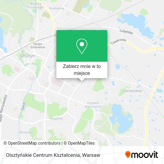 Mapa Olsztyńskie Centrum Kształcenia