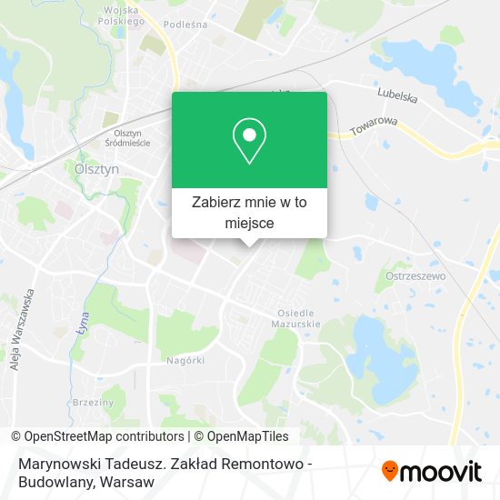 Mapa Marynowski Tadeusz. Zakład Remontowo - Budowlany