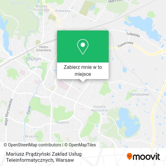 Mapa Mariusz Prądzyński Zakład Usług Teleinformatycznych