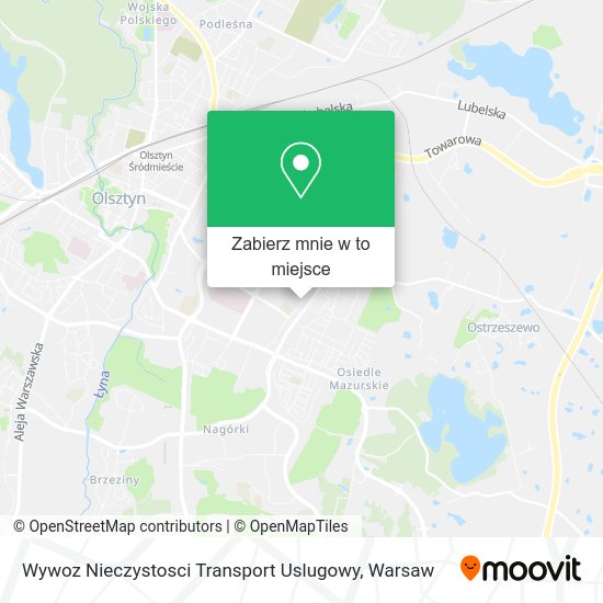 Mapa Wywoz Nieczystosci Transport Uslugowy