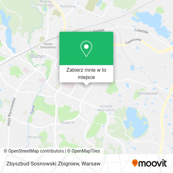 Mapa Zbyszbud Sosnowski Zbigniew