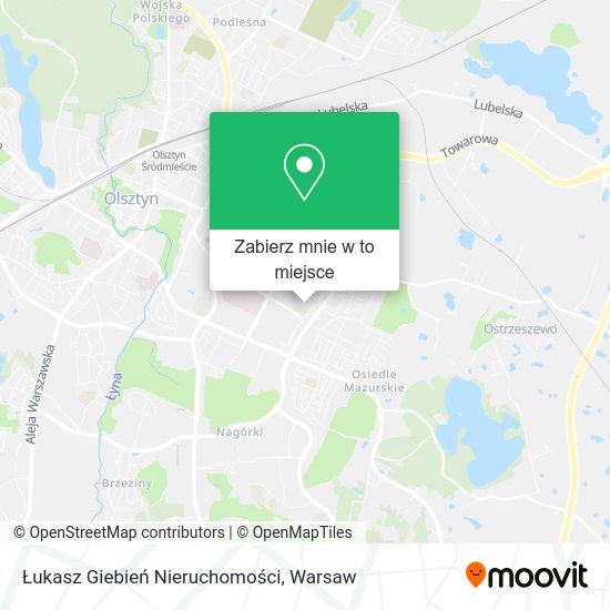 Mapa Łukasz Giebień Nieruchomości