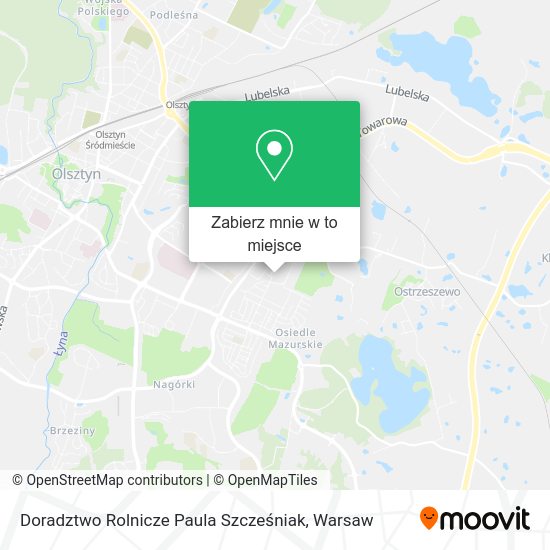 Mapa Doradztwo Rolnicze Paula Szcześniak