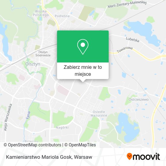 Mapa Kamieniarstwo Mariola Gosk