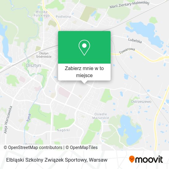 Mapa Elbląski Szkolny Związek Sportowy