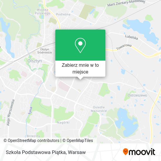 Mapa Szkoła Podstawowa Piątka