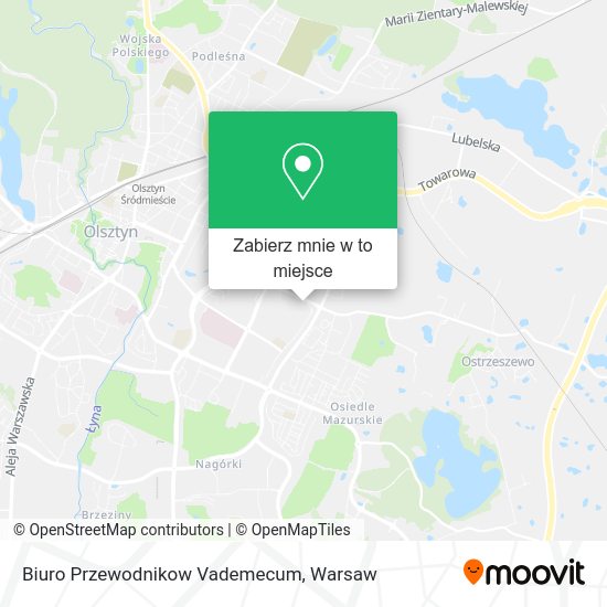 Mapa Biuro Przewodnikow Vademecum