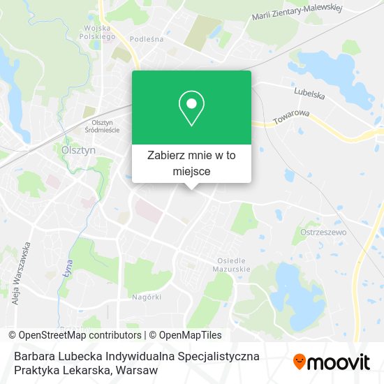 Mapa Barbara Lubecka Indywidualna Specjalistyczna Praktyka Lekarska