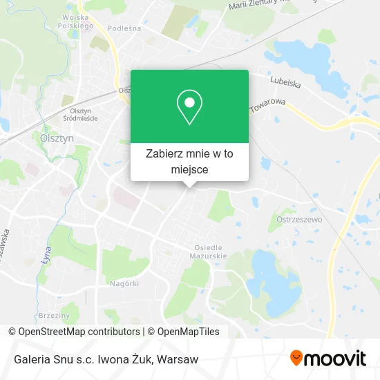 Mapa Galeria Snu s.c. Iwona Żuk