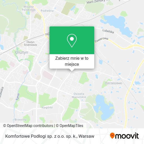 Mapa Komfortowe Podłogi sp. z o.o. sp. k.