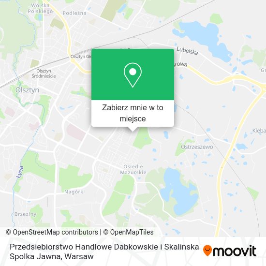 Mapa Przedsiebiorstwo Handlowe Dabkowskie i Skalinska Spolka Jawna