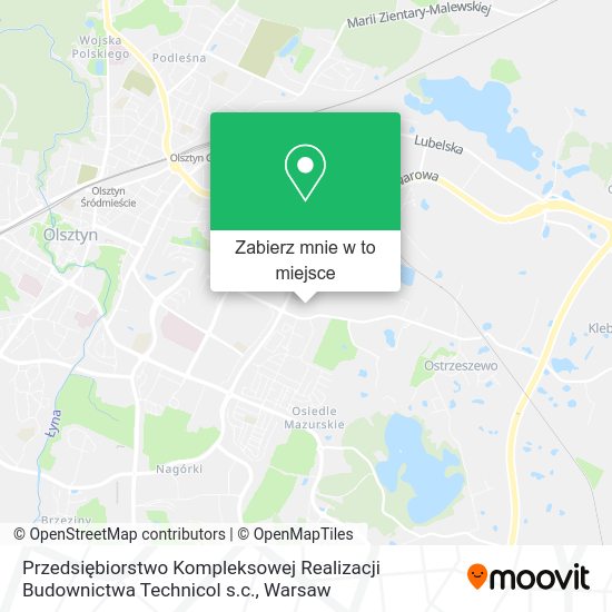 Mapa Przedsiębiorstwo Kompleksowej Realizacji Budownictwa Technicol s.c.