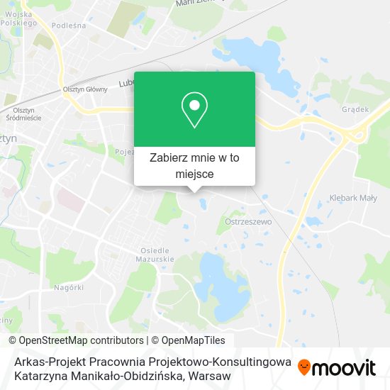 Mapa Arkas-Projekt Pracownia Projektowo-Konsultingowa Katarzyna Manikało-Obidzińska