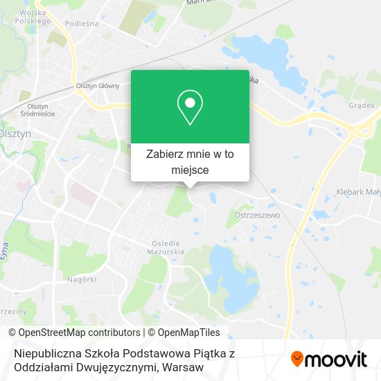 Mapa Niepubliczna Szkoła Podstawowa Piątka z Oddziałami Dwujęzycznymi