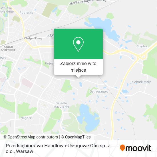 Mapa Przedsiębiorstwo Handlowo-Usługowe Ofis sp. z o.o.