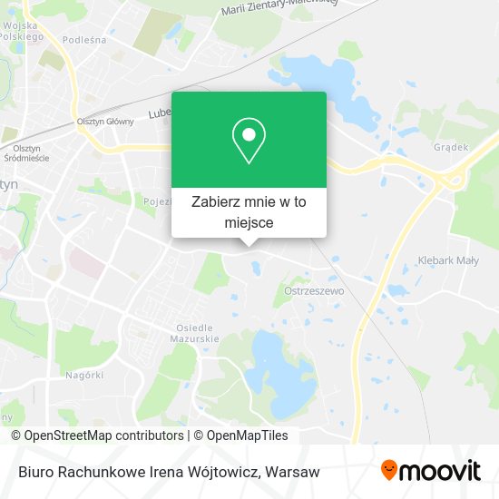 Mapa Biuro Rachunkowe Irena Wójtowicz