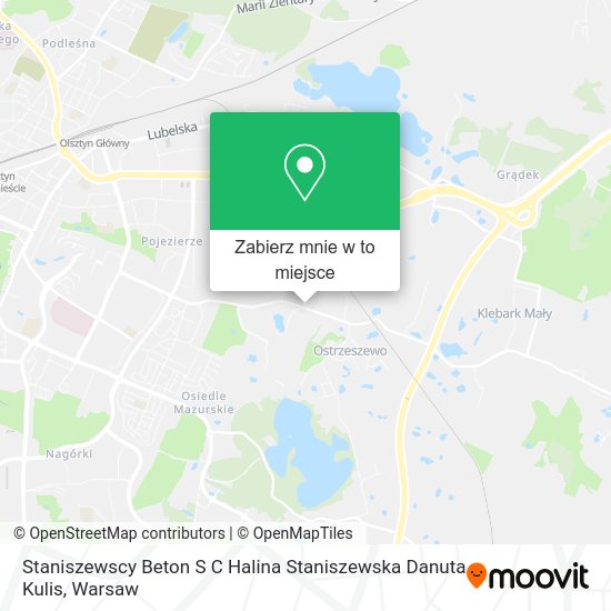 Mapa Staniszewscy Beton S C Halina Staniszewska Danuta Kulis