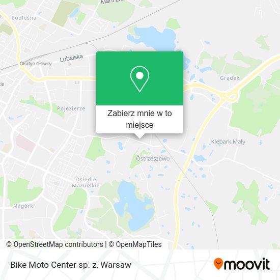 Mapa Bike Moto Center sp. z